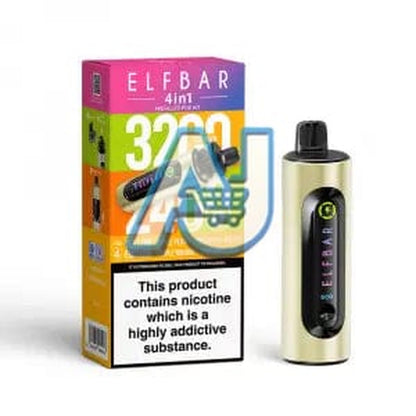 Elf Bar 4 in 1 3200 Pod Kit, Yellow Edition