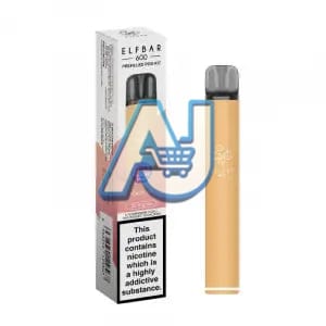 Elf Bar 600 Prefilled Pod Kit, Peach Ice Flavor