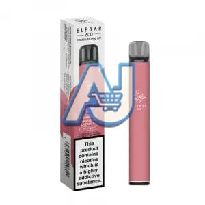 Elf Bar 600 Prefilled Pod Kit, Strawberry Raspberry Cherry Ice Flavor