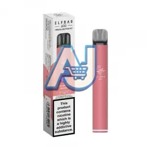 Elf Bar 600 Prefilled Pod Kit, Strawberry Snow Flavor