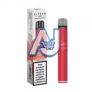Elf Bar 600 Prefilled Pod Kit, Watermelon Strawberry Flavor