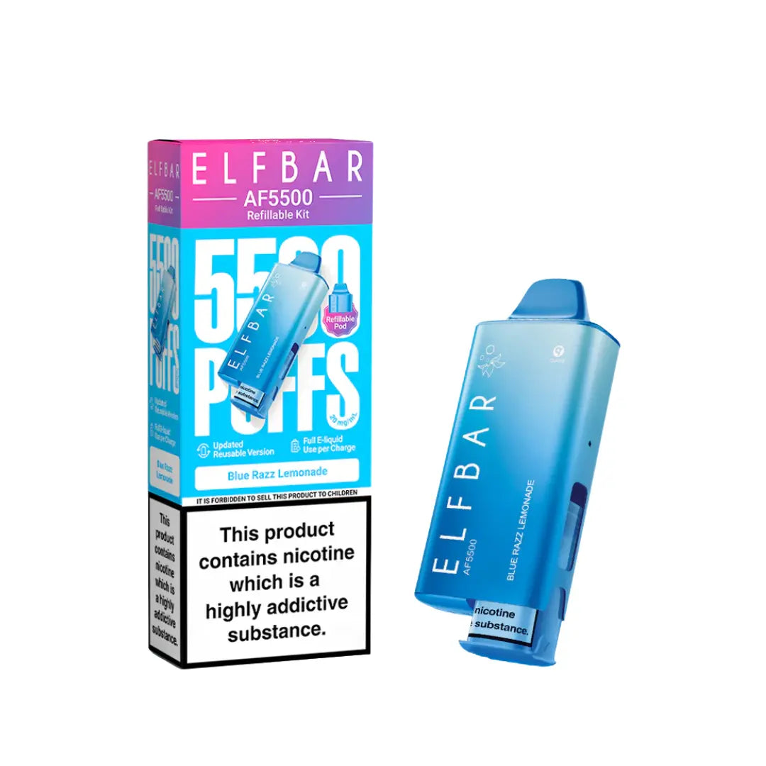 Elfbar Af5500 Blue Razz Lemonade Flavour 