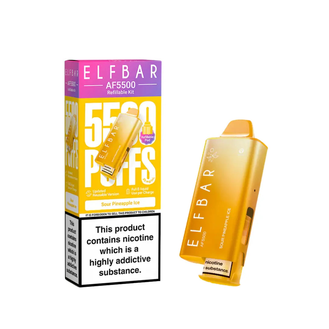 Elfbar Af5500 Sour Pineapple Ice Flavour 