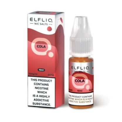 Elf Bar Elf Liq Nic Salt 10ml Box of 10, Cola Flavour 