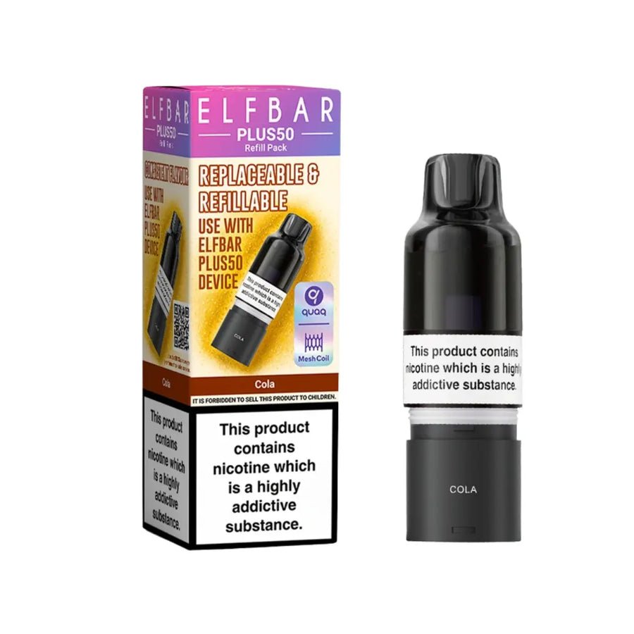 Elf Bar Plus 50 Refill Pods (Box of 5) - Wholesale Price !