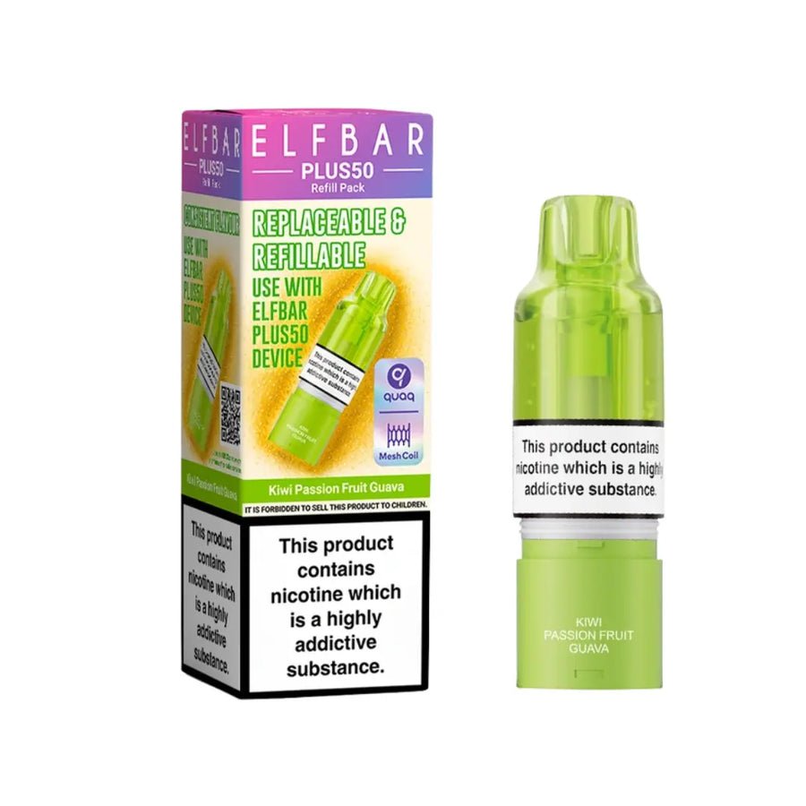 Elf Bar Plus 50 Refill Pods (Box of 5) - Wholesale Price !