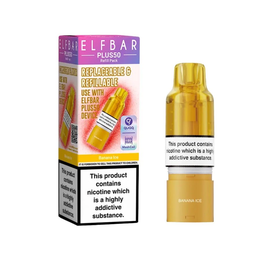 Elf Bar Plus 50 Refill Pods (Box of 5) - Wholesale Price !