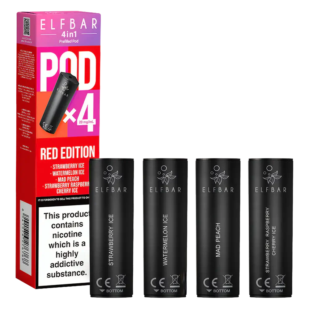 Elf Bar 4in1 Prefilled Pods Red Edition