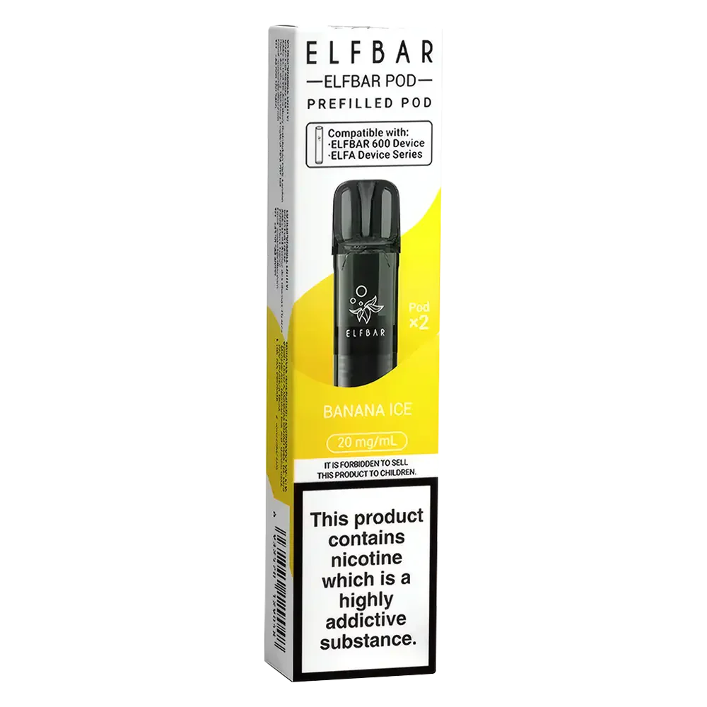 Elf Bar 600 Prefilled Pods Banana Ice