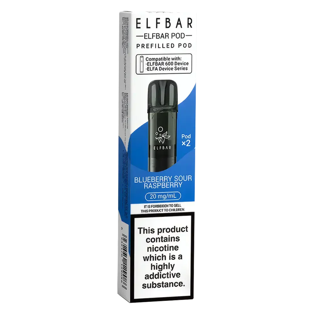 Elf Bar 600 Prefilled Pods Blueberry Sour Raspberry