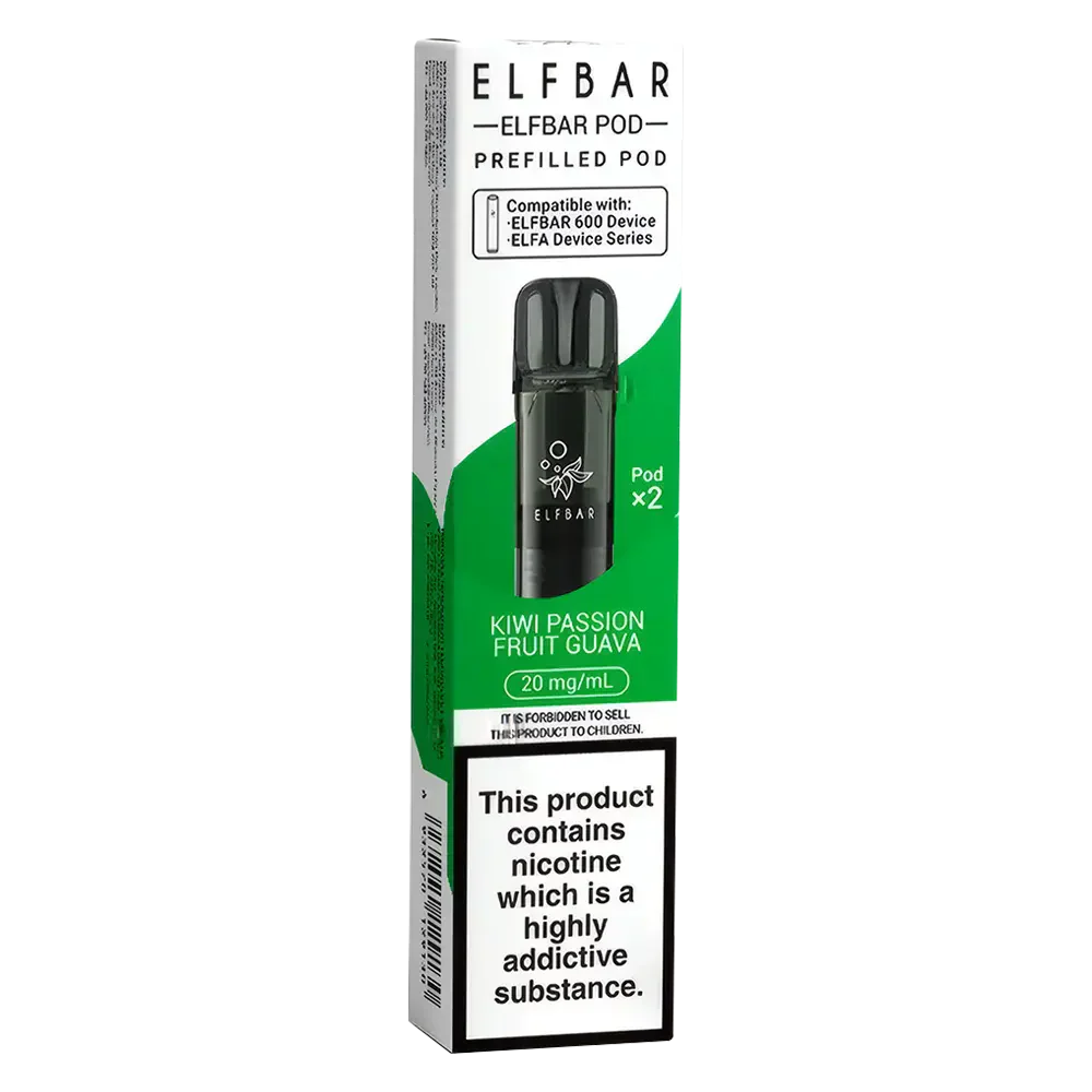 Elf Bar 600 Prefilled Pods Kiwi Passion Fruit Guava