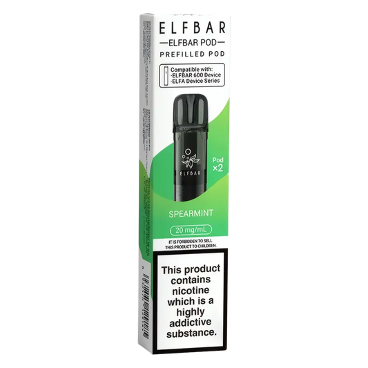 Elf Bar 600 Spearmint Prefilled Pods
