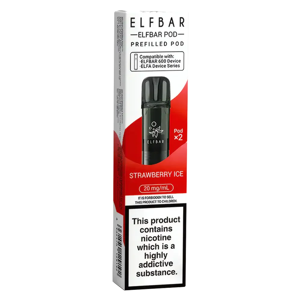 Elf Bar 600 Prefilled Pods Strawberry Ice