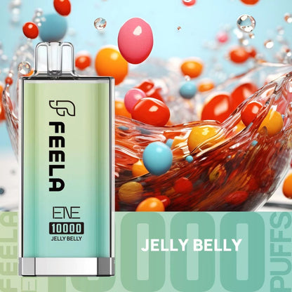 Elux 10000 Puffs Prefilled Vape Kit Box of 10, Jelly Belly Flavour
