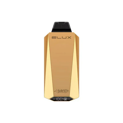 Elux Cyberover 15000 Puffs Prefilled Vape Kit Box of 10, Golden Colour