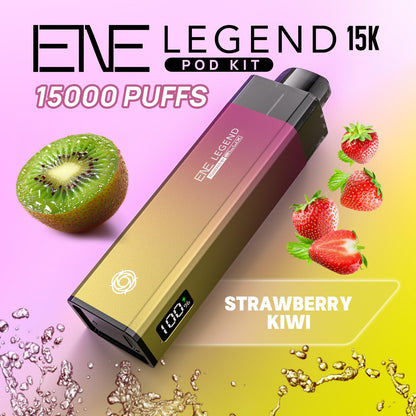 Elux ENE Legend 15k Puffs Prefilled Pod Kit Box of 5, Strawberry Kiwi Flavour