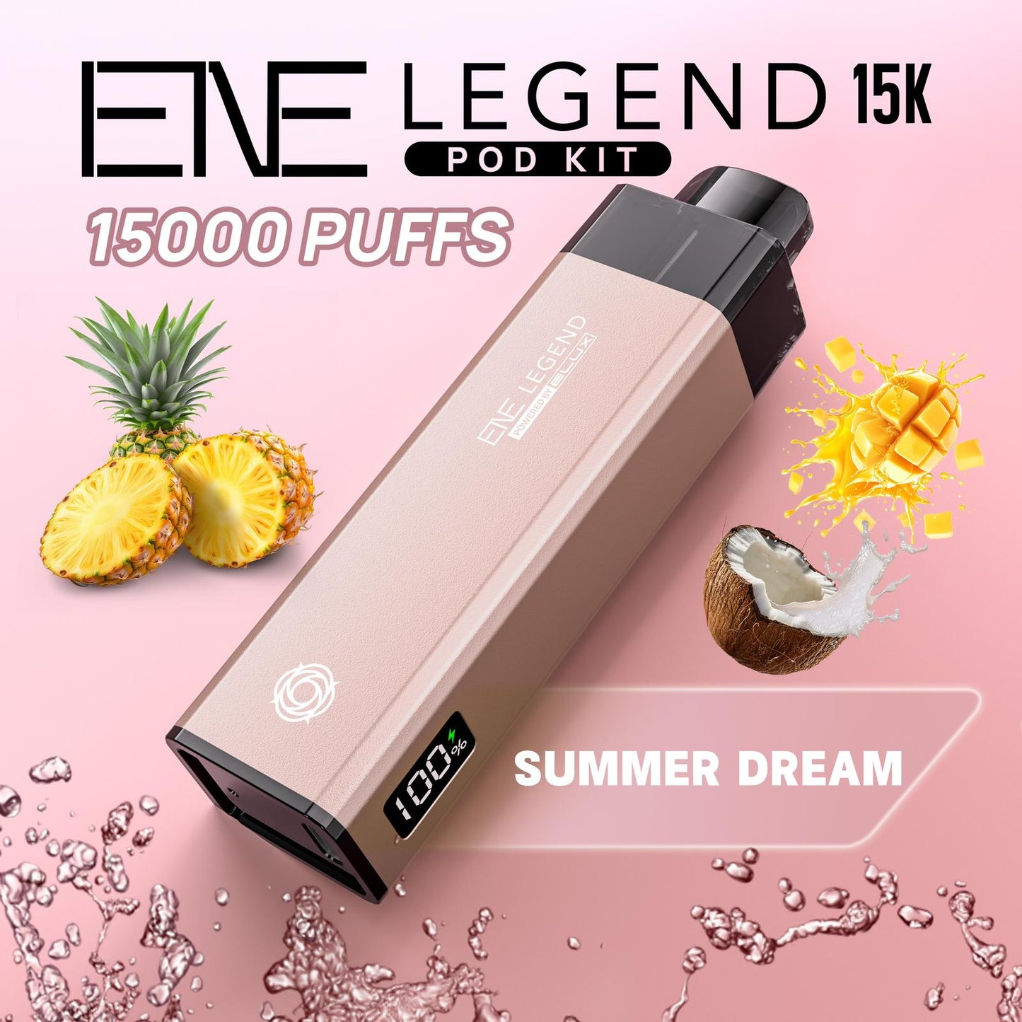 Elux ENE Legend 15k Puffs Prefilled Pod Kit Box of 5, Summer Dream Flavour