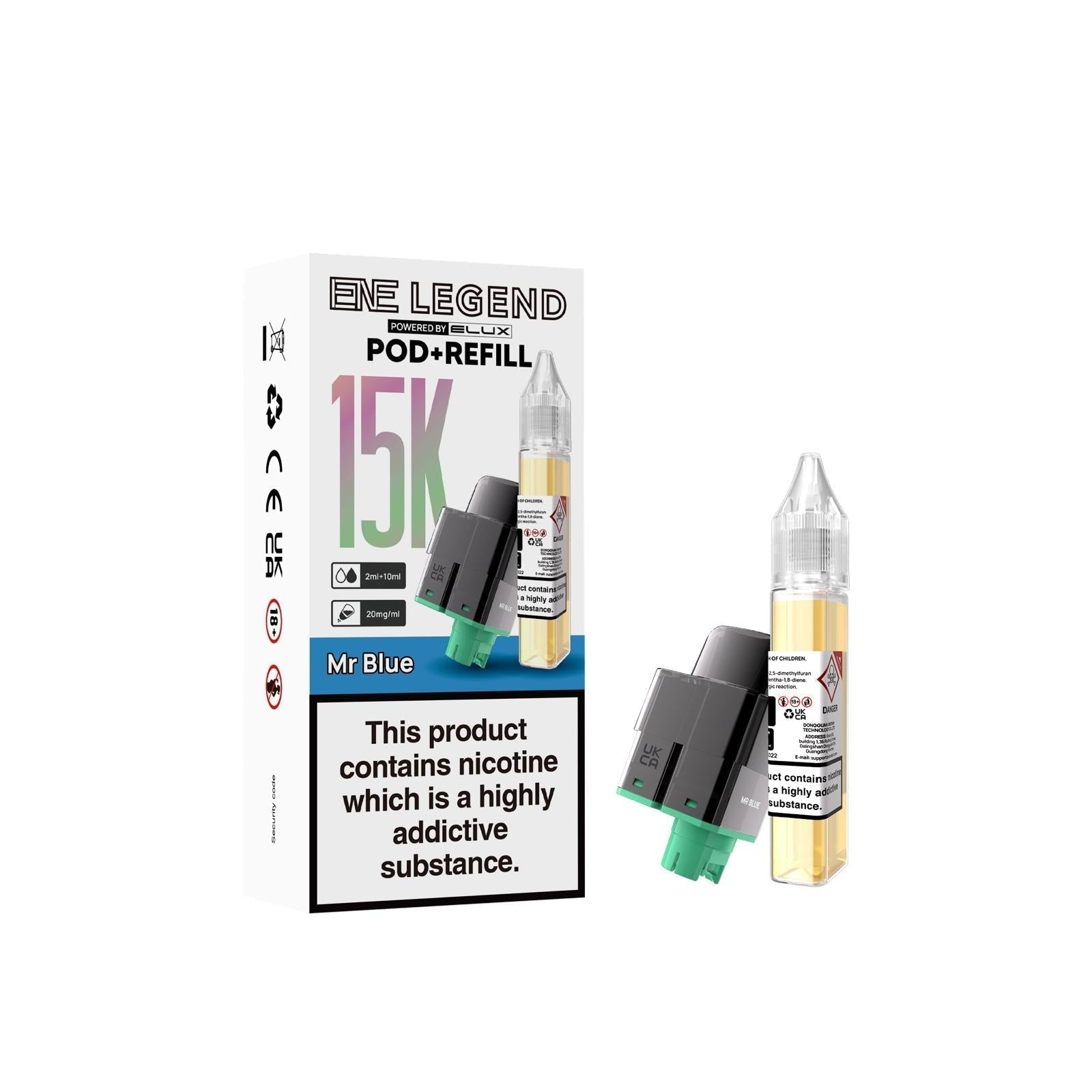 Elux ENE Legend 15k Replacement Pods Pack of 5 - Wholesale Price !