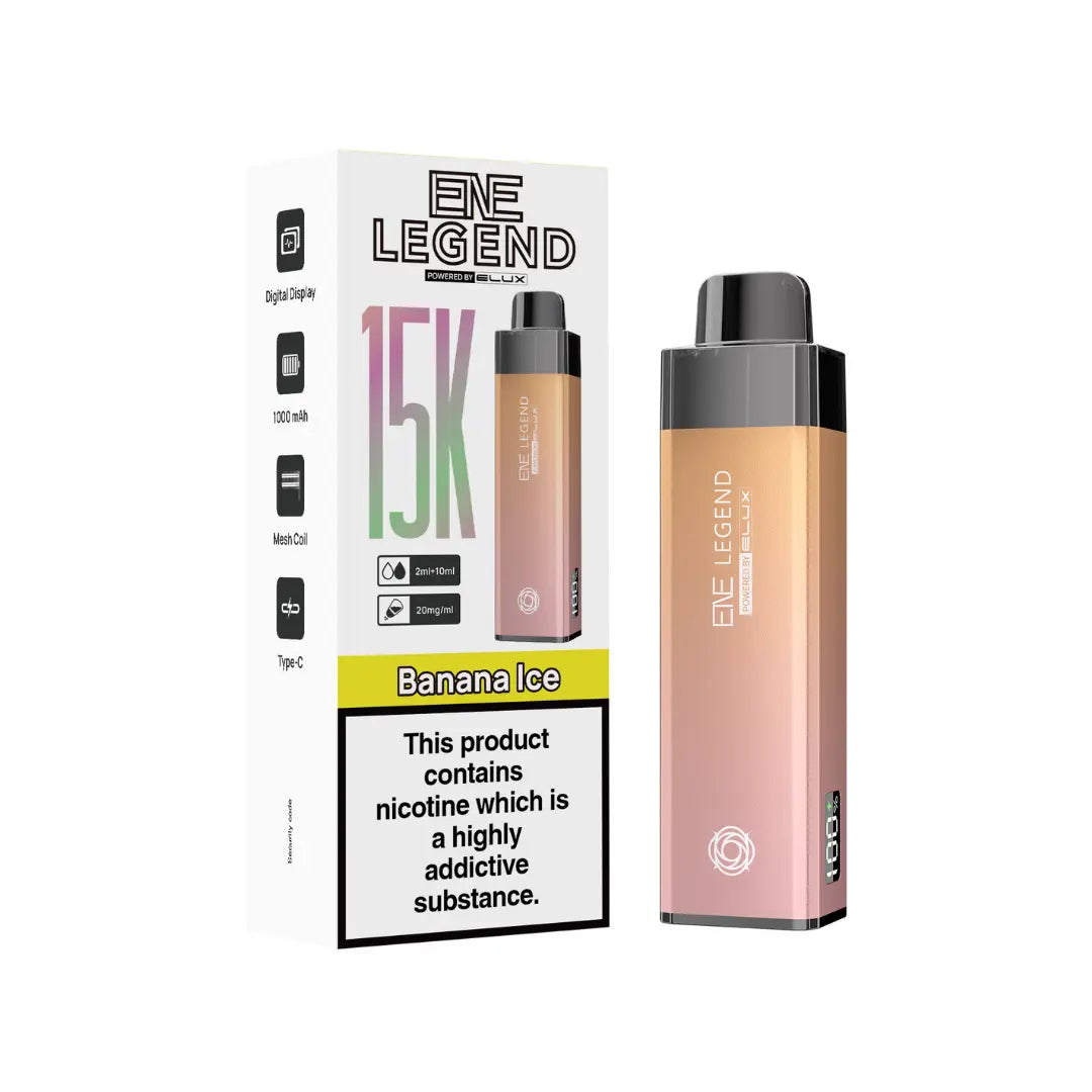 Elux ENE Legend 15K Pod Vape Kit In Banana Ice Colour