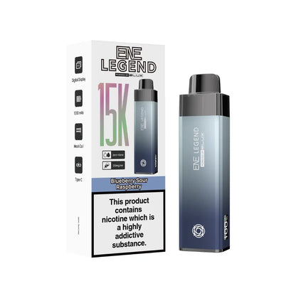 Elux ENE Legend 15K Pod Vape Kit In Blueberry Sour Raspberry Colour