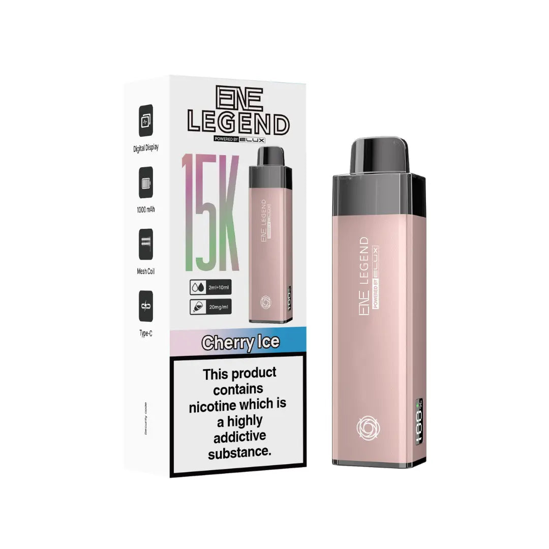 Elux ENE Legend 15K Pod Vape Kit In Cherry Ice Colour