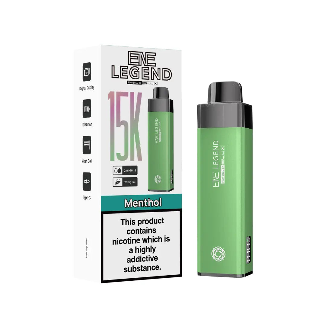 Elux ENE Legend 15K Pod Vape Kit In Menthol Colour