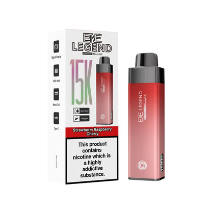 Elux ENE Legend 15K Pod Vape Kit In Strawberry Raspberry Cherry Colour
