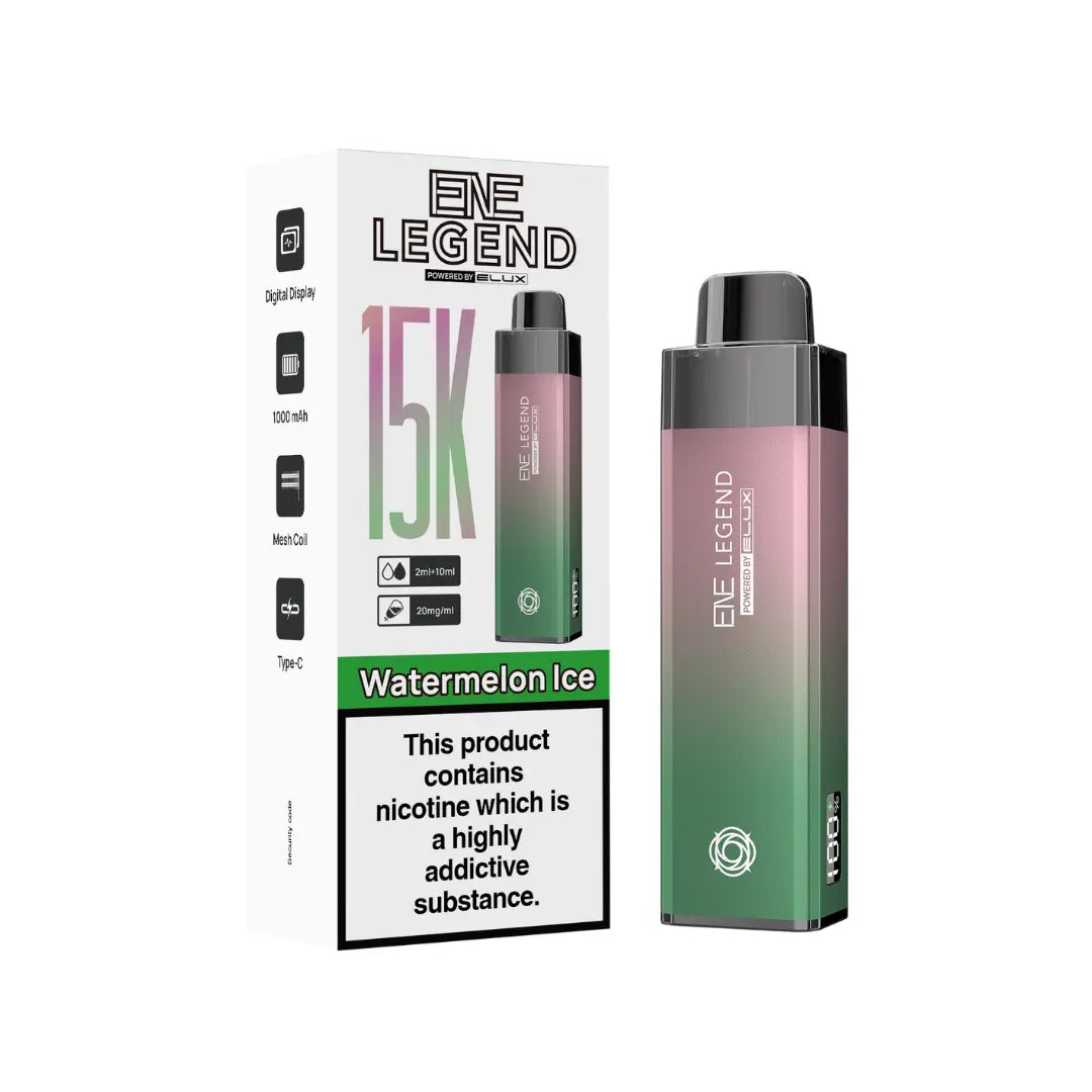 Elux ENE Legend 15K Pod Vape Kit In Watermelon Ice Colour