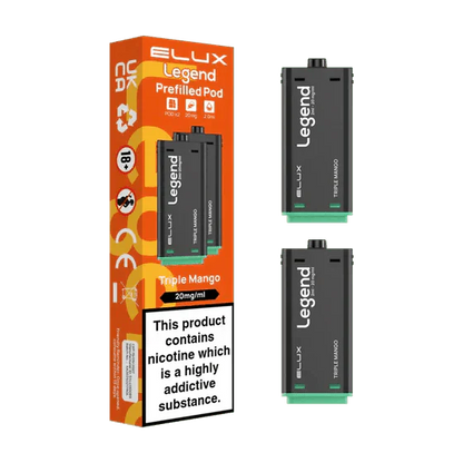 Elux Legend 1500 Replacement Pods Pack of 2 - Wholesale Price !