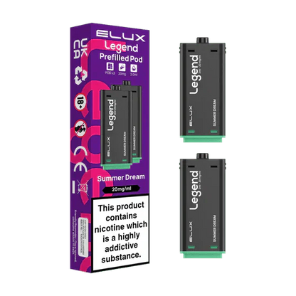 Elux Legend 1500 Replacement Pods Pack of 2 - Wholesale Price !