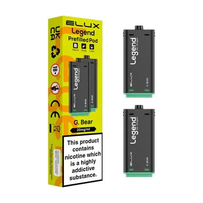 Elux Legend 1500 Replacement Pods Pack of 2 - Wholesale Price !