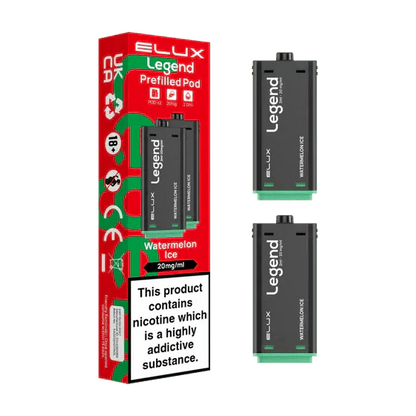 Elux Legend 1500 Replacement Pods Pack of 2 - Wholesale Price !