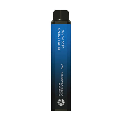 Elux Legend 3500 Puffs Prefilled Vape Pod Kit Pack of 10, Blueberry Cherry Cranberry Flavour