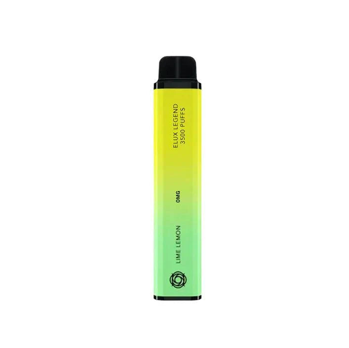 Elux Legend 3500 Puffs Prefilled Vape Pod Kit Pack of 10, Lemon Lime Flavour