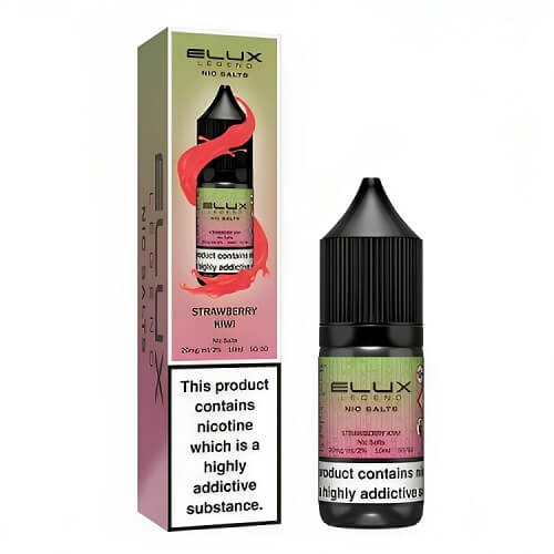  Elux Legend Nic Salt E Liquid 10ml Box of 10, Strawberry Kiwi Flavour