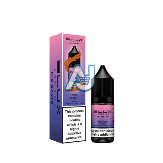 Elux Nic Salt E Liquid Box of 10, Fizzy Cherry Flavour