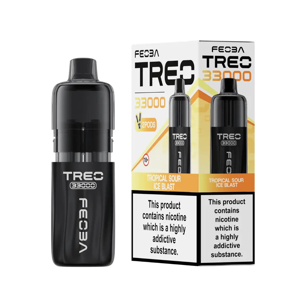 Feoba Treo 33K Prefilled Tropical Sour Ice Blast Flavour Pod Vape Kit