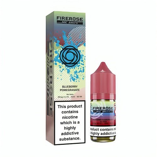 Firerose 5000 10ml Nic Salt E Liquid  Pack of 10, Blueberry Pomegranate Flavour