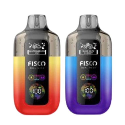 Fisco Point Pro 7000 Puff Prefilled Pod Kit Box of 5, Watermelon Ice, Blue Razz Cherry Flavour