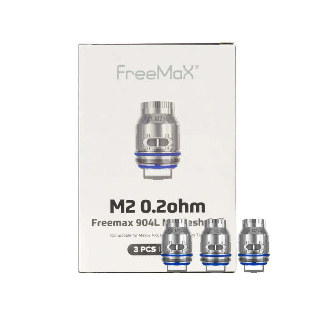 Freemax 904L M Mesh Coil Heads M2 0.2 Ohm and Box