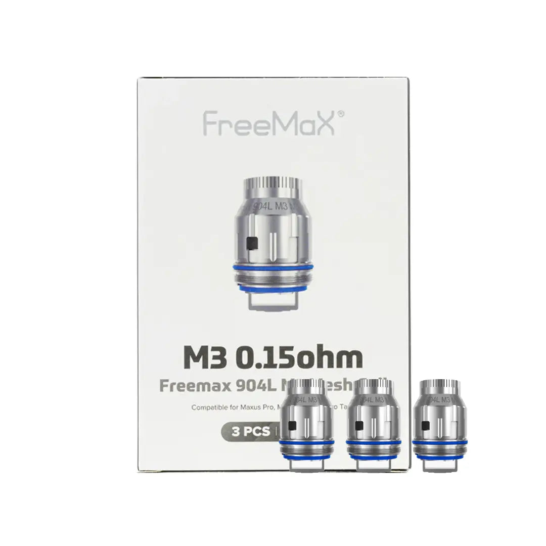 Freemax 904L M Mesh Coil Heads M3 0.15 Ohm and Box