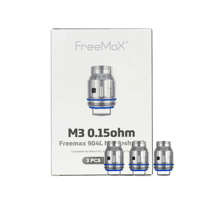 Freemax 904L M Mesh Coil Heads M3 0.15 Ohm and Box