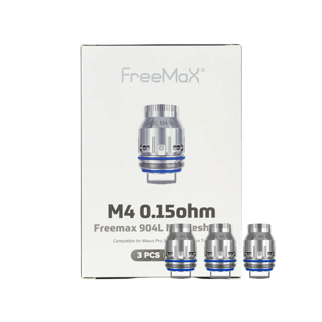 Freemax 904L M Mesh Coil Heads M4 0.15 Ohm and Box