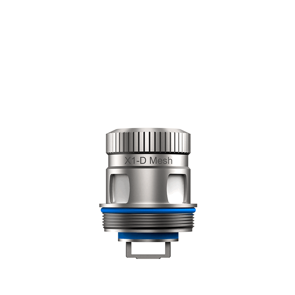 Freemax Fireluke 4 replacement coil with X1-D Mesh design, silver finish.