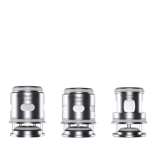 Freemax Fireluke Solo replacement coils, three variants, silver finish.