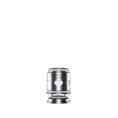Freemax Fireluke Solo replacement coil, silver, 0.15 ohm, isolated on white background.