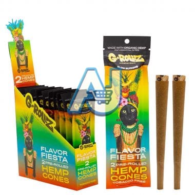 G Rollz Hemp Blunt Cones 2 Pack, Fiesta Flavour