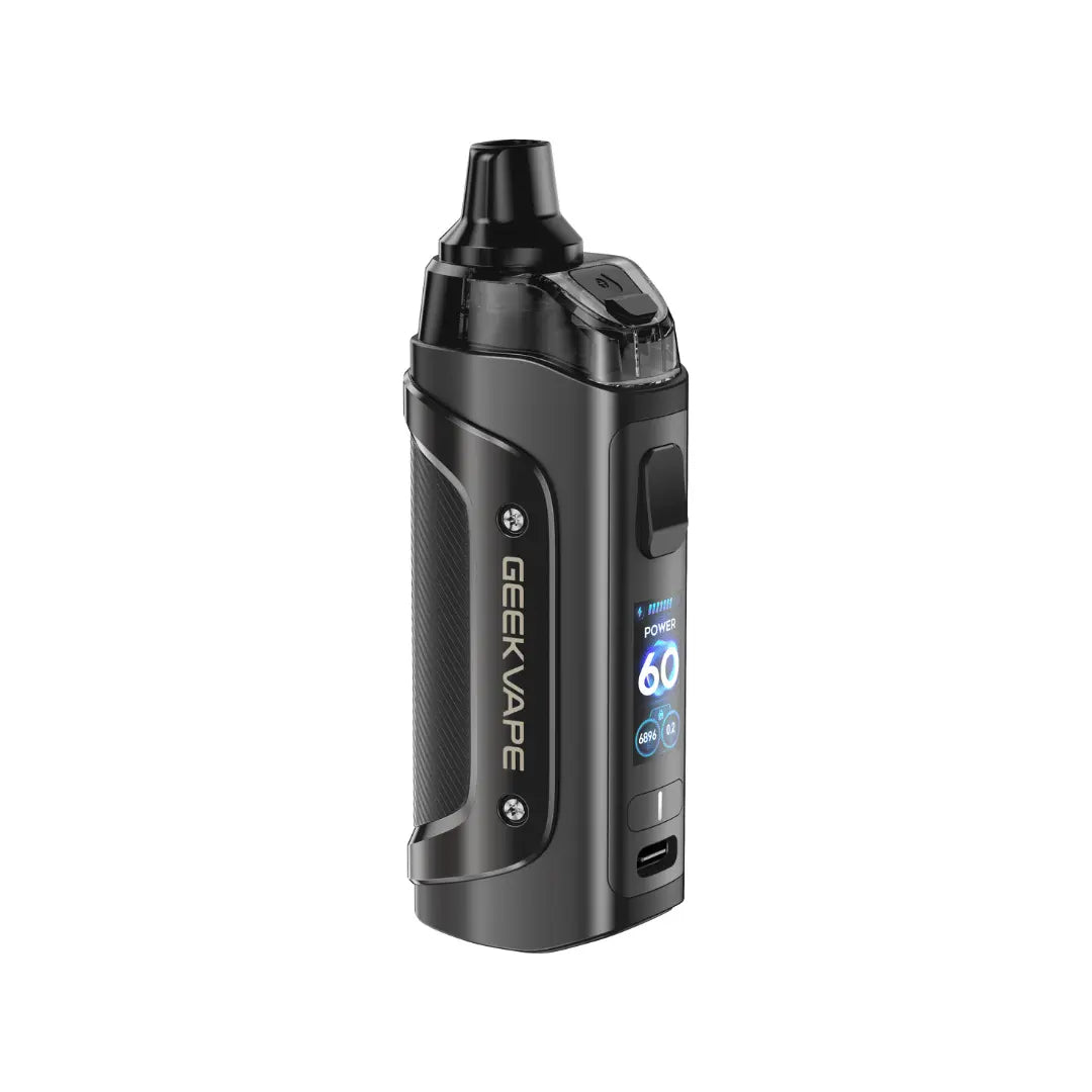 GeekVape Aegis Boost 3 Pod Vape Kit in black perfect for nic salt vape juices