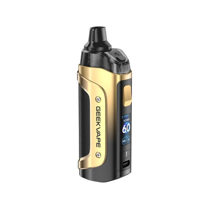 GeekVape Aegis Boost 3 Pod Vape Kit in Midnight Gold perfect for nic salt vape juices