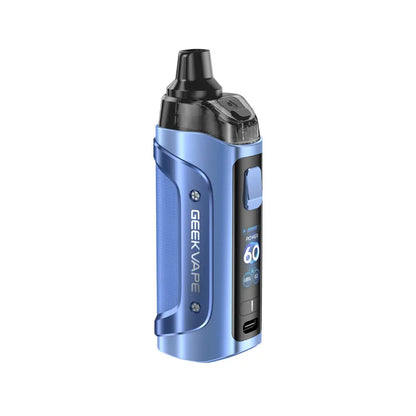 GeekVape Aegis Boost 3 Pod Vape Kit in sapphire blue perfect for nic salt vape juices